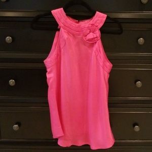Cynthia Rowley Pink Silk Halter Top